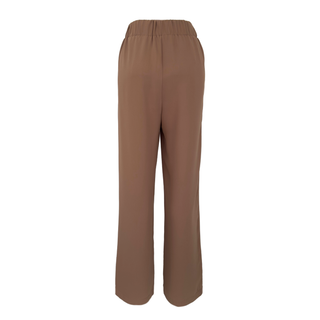 BELİ LASTİKLİ DÖKÜMLÜ PANTOLON CAMEL