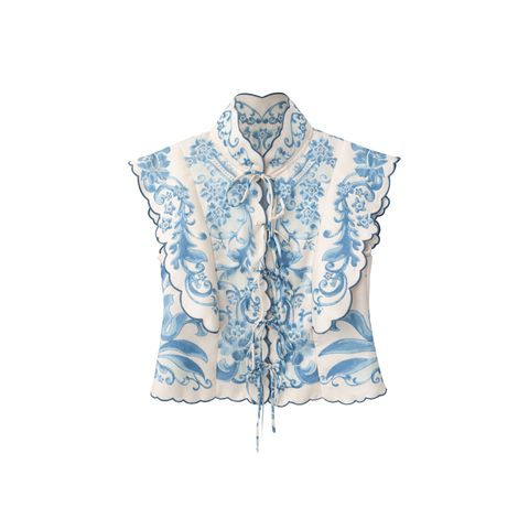 NAKIŞ DETAY DESENLİ TAKIM MAVİ