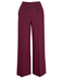 DÜĞME DETAY WİDE LEG PANTOLON BORDO