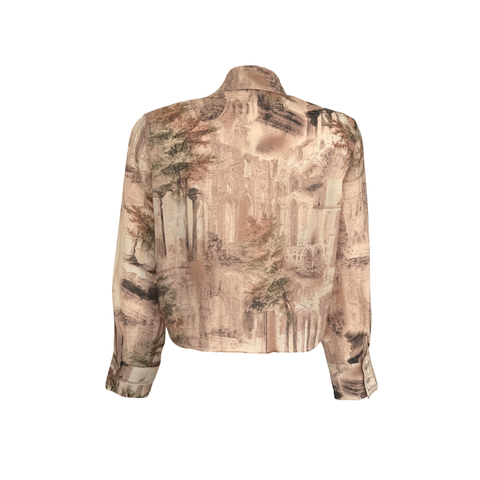 BELİ BAĞLAMA DETAY TENCEL GÖMLEK