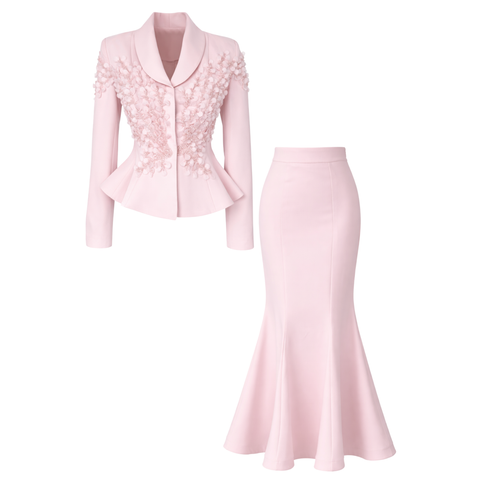 BLOSSOM ETEK VE CEKET TAKIM PEMBE