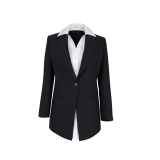 ÇIKARILABİLİR GÖMLEK DETAYLI TAKIM SİYAH