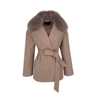 ÇIKARILABİLİR KÜRKLÜ KRUVAZE MODEL KABAN VİZON