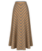 ÇİZGİ DETAY KLOŞ MODEL ETEK CAMEL