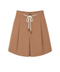 BELİ BAĞCIK DETAY COTTON ŞORT CAMEL