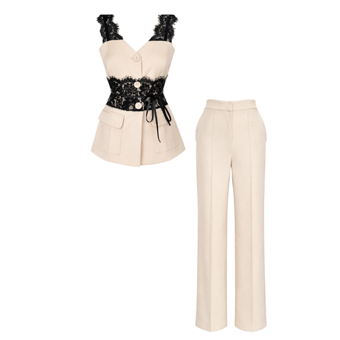 DANTEL MİX TASARIM YELEKLİ TAKIM TAŞ