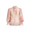 FLORAL DESEN DANTEL MİX BLUZ SOMON