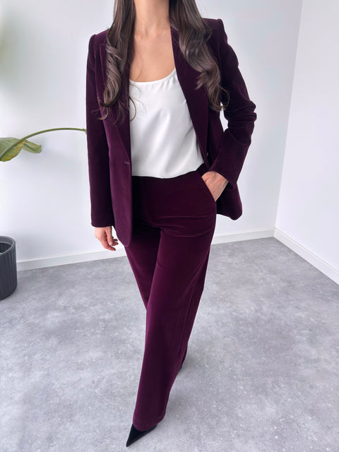 KADİFE CEKET VE PANTOLON TAKIM MÜRDÜM