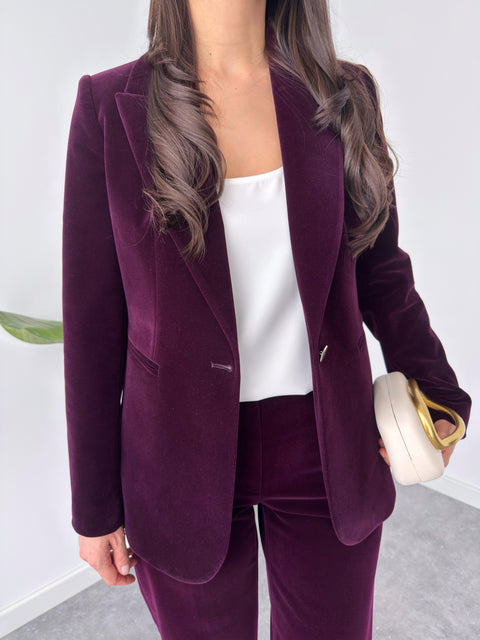 KADİFE CEKET VE PANTOLON TAKIM MÜRDÜM