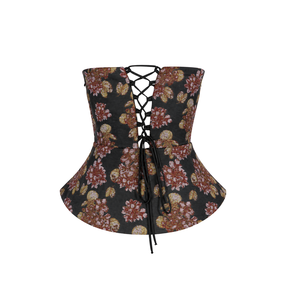 FLORAL DESEN JAKARLI BÜSTİYER SİYAH