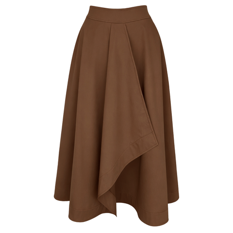 KLOŞ MODEL KRUVAZE KAPAMA ETEK KAHVE