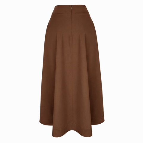 KLOŞ MODEL KRUVAZE KAPAMA ETEK KAHVE