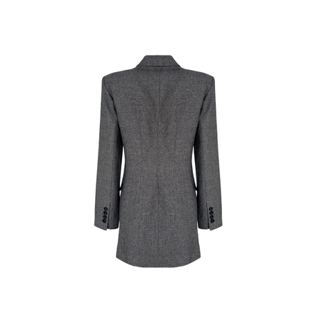 SNOW KRUVAZE KAPAMA YÜN KARIŞIMLI CEKET GRİ