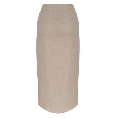 KRUVAZE KAPAMA %100 KETEN ETEK BEJ