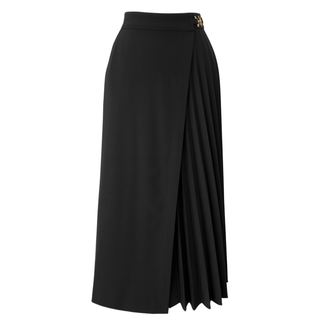 KRUVAZE KAPAMA PİLE DETAY ETEK SİYAH