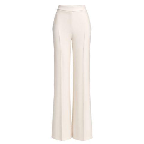 OMUZLARI İŞLEME DETAY CEKET VE PANTOLON TAKIM EKRU