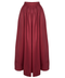 PİLE DETAY CEPLİ ETEK BORDO