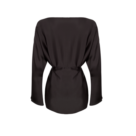 %100 RAYON SATEN IŞILTILI TAKIM KOYU KAHVE
