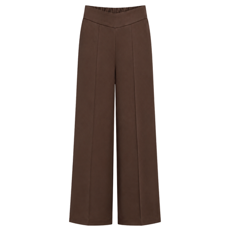ASİMETRİK KESİM %100 RAYON SATEN IŞILTILI TAKIM KAHVE