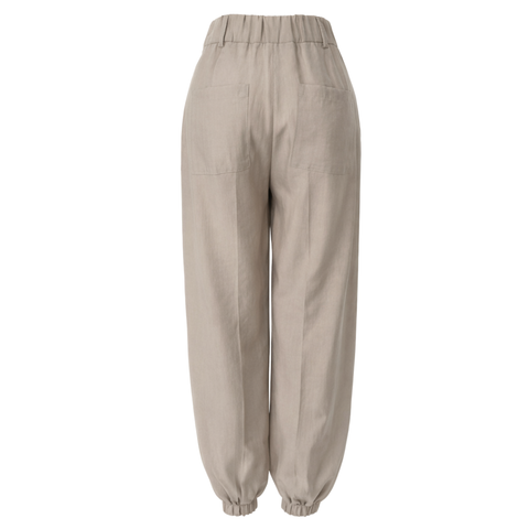 PAÇA DETAY TENCEL PANTOLON TAŞ