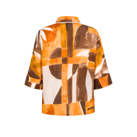 GEOMETRİK DESEN TENCEL TAKIM