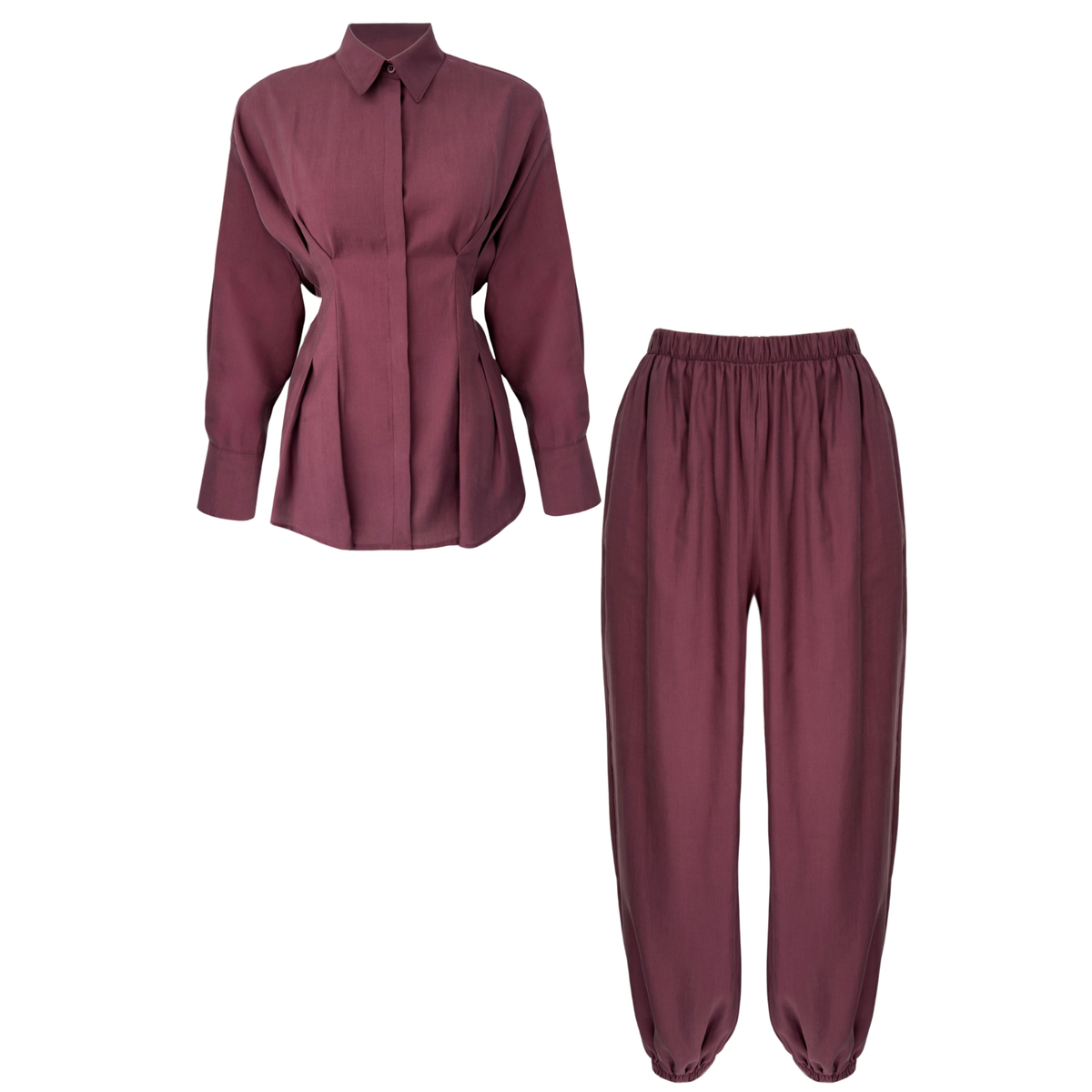 BELİ BAĞLAMA DETAY TENCEL TAKIM BORDO