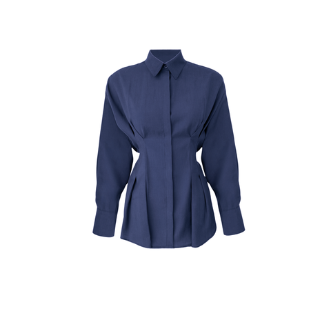 BELİ BAĞLAMA DETAY TENCEL TAKIM LACİVERT