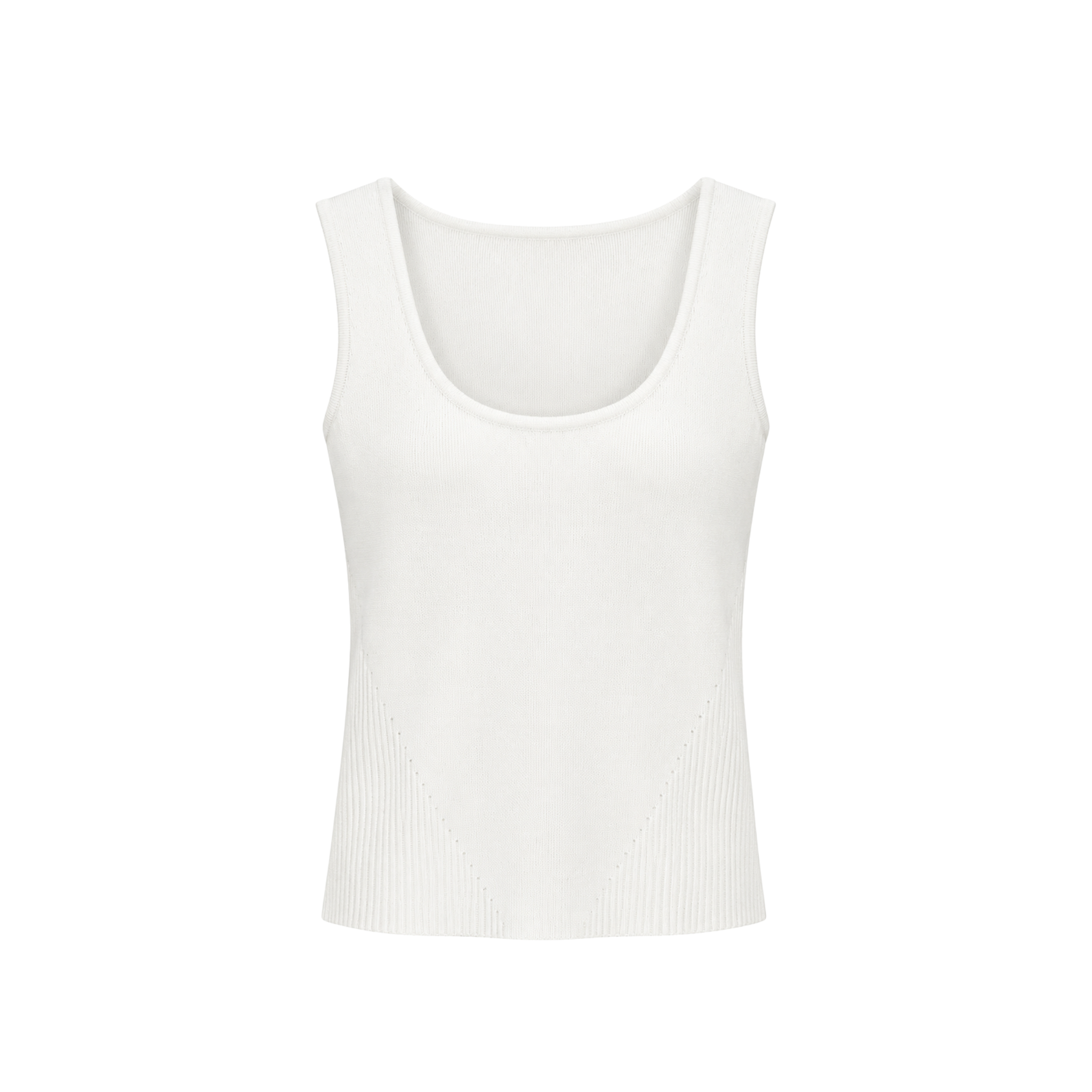 YUVARLAK YAKA RAYON TRİKO BLUZ EKRU