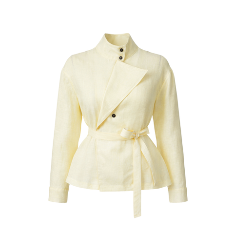 YAKA DETAY ETEKLİ TAKIM SARI