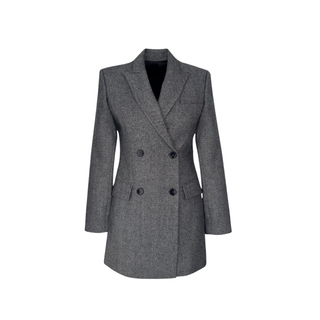 SNOW KRUVAZE KAPAMA YÜN KARIŞIMLI CEKET GRİ