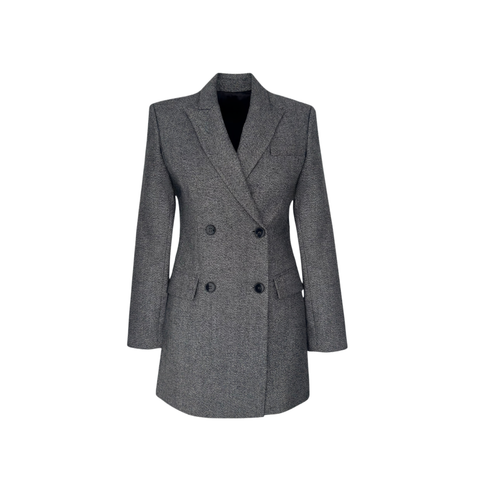 SNOW KRUVAZE KAPAMA YÜN KARIŞIMLI CEKET GRİ