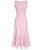 ETEĞİ GÜPÜR DETAY ELBİSE PEMBE