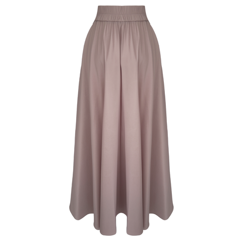 FİYONK DETAY MAKSİ BOY TAFTA ETEK VİZON