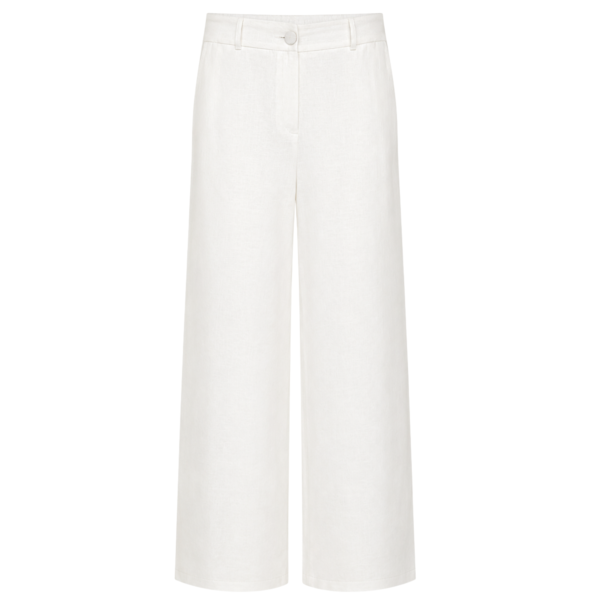 BOYDAN ASTARLI %100 KETEN PANTOLON BEYAZ
