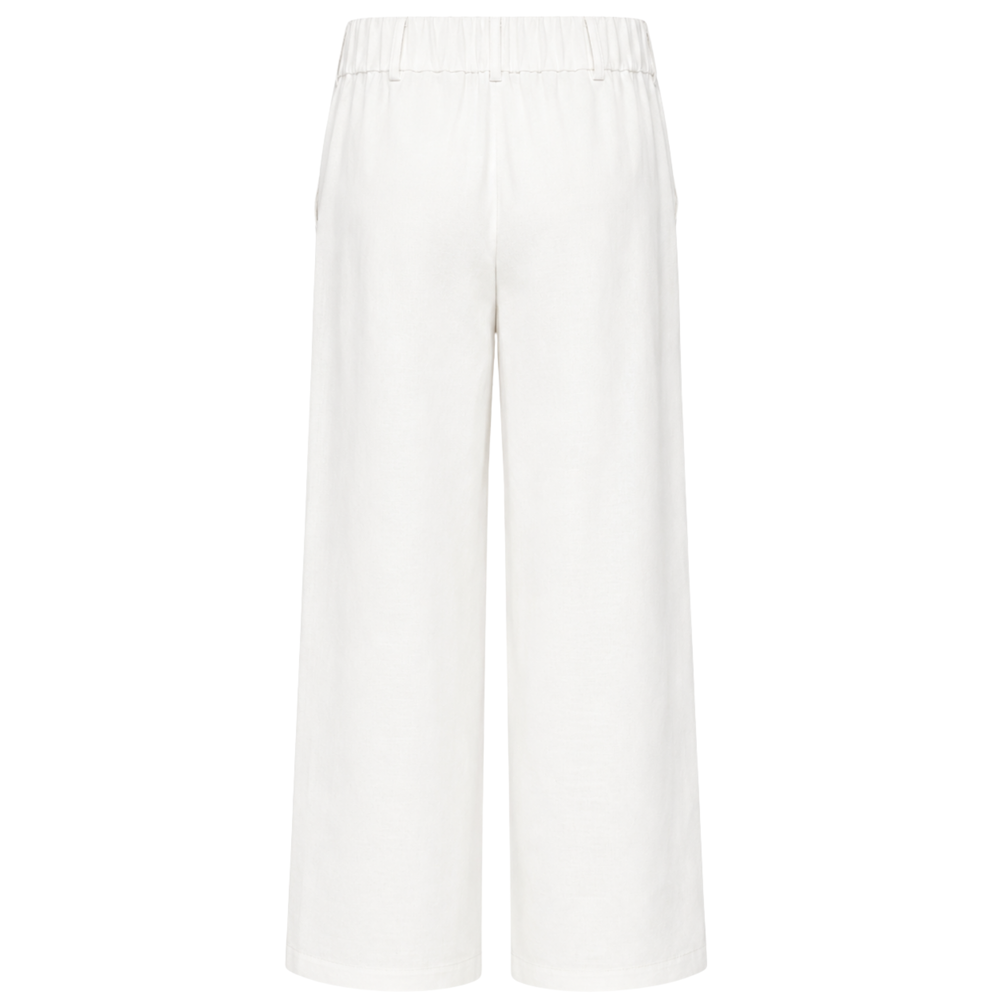 BOYDAN ASTARLI %100 KETEN PANTOLON BEYAZ