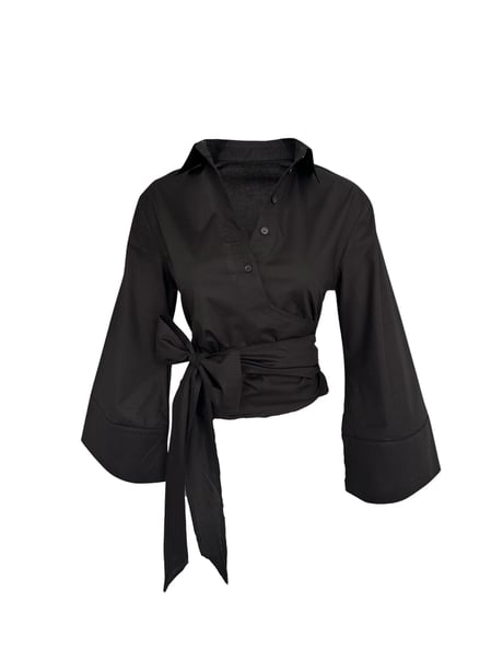 Kruvaze Model Gömlek Siyah